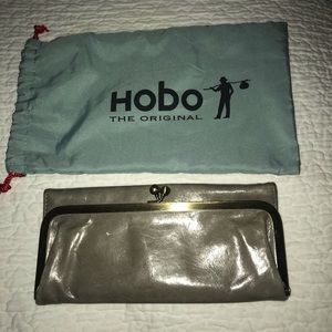 Hobo wallet “the Rachel” gray genuine leather